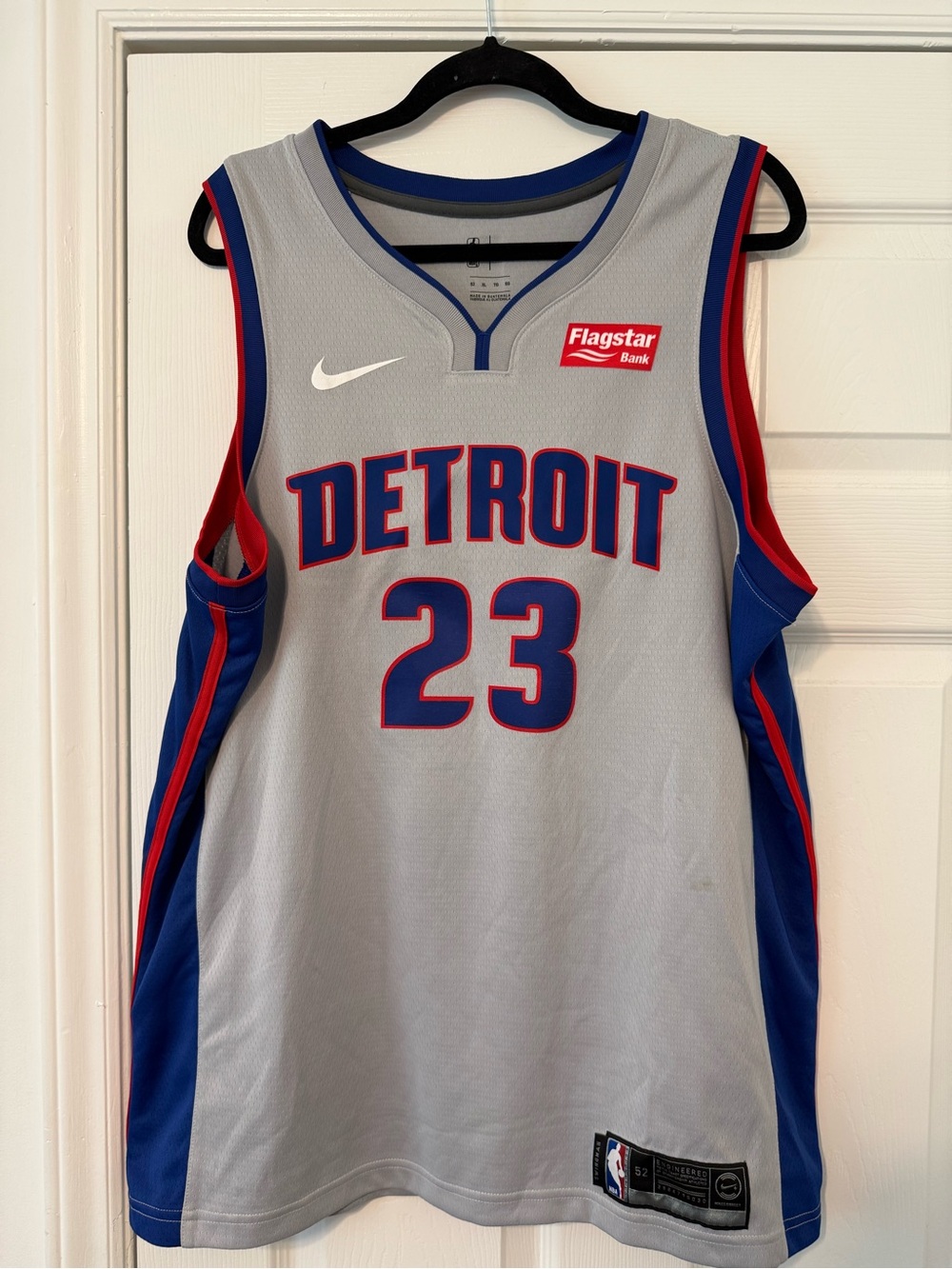 Detroit Pistons Blake Griffin Basketball Jersey - Nike Gray/Blue/Red